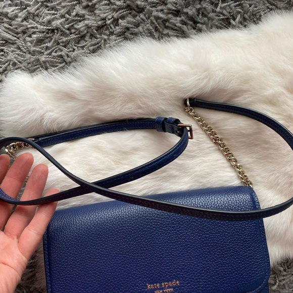 Kate Spade Ava Pebbled Leather Flap Chain Wallet - Picture 11 of 13